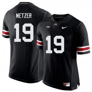 Men's Ohio State Buckeyes #19 Jake Metzer Black Nike NCAA College Football Jersey Official BJU4444CC